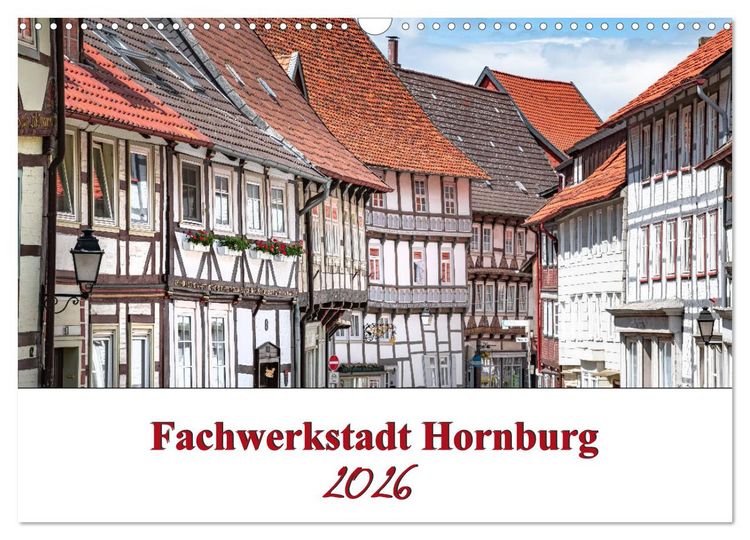 Produktbild: Fachwerkstadt Hornburg (Wandkalender 2026 DIN A3 quer), CALVENDO Monatskalender