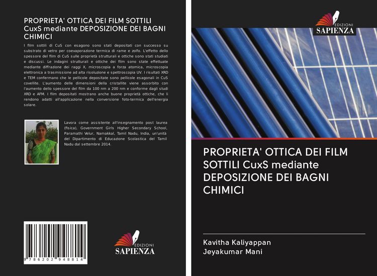 Produktbild: Proprieta' Ottica Dei Film Sottili Cuxs Mediante Deposizione Dei Bagni Chimici