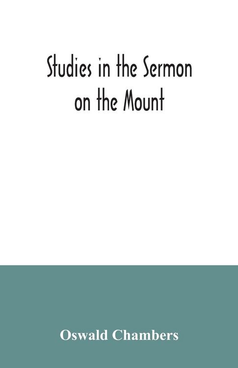 Produktbild: Studies in the Sermon on the Mount
