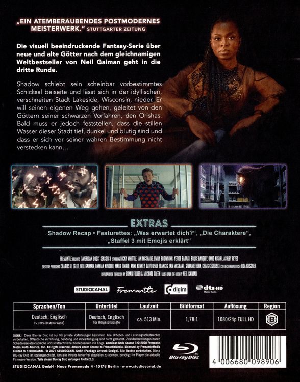 Produktbild: American Gods - 3. Staffel [3 BRs]
