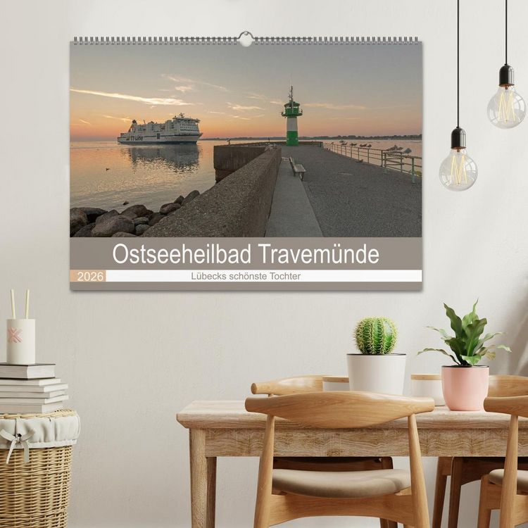Produktbild: Ostseeheilbad Travem&uuml;nde - L&uuml;becks sch&ouml;nste Tochter (Wandkalender 2026 DIN A2 quer), CALVENDO Monatskalender