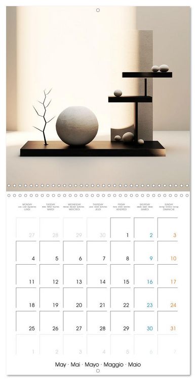 Produktbild: Instant de qui&eacute;tude (Calendrier mural carr&eacute; 2026 30x30 cm) Calendrier double avec une page pour vos prises de notes