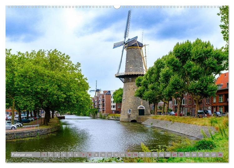 Produktbild: Ein Blick auf Schiedam (Wandkalender 2026 DIN A2 quer), CALVENDO Monatskalender