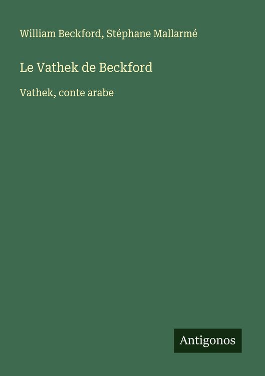 Produktbild: Le Vathek de Beckford