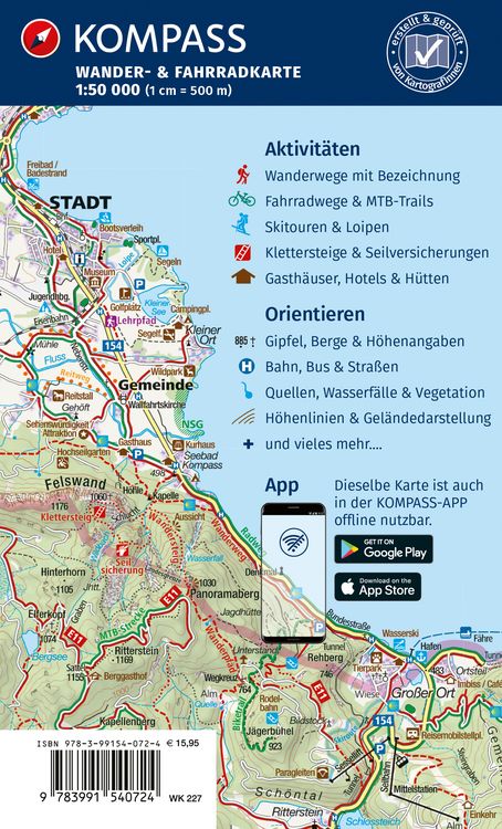 Produktbild: KOMPASS Wanderkarten-Set 227 Burgenland (2 Karten) 1:50.000