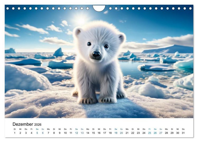 Produktbild: Baby-Tiere (Wandkalender 2026 DIN A4 quer), CALVENDO Monatskalender
