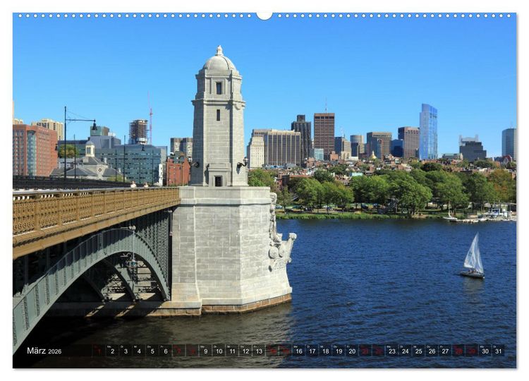 Produktbild: Boston - Stadt der Kontraste (hochwertiger Premium Wandkalender 2026 DIN A2 quer), Kunstdruck in Hochglanz