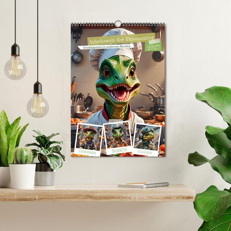 Produktbild: Arbeitswelt der Dinosaurier (Wandkalender 2027 DIN A3 hoch), CALVENDO Monatskalender
