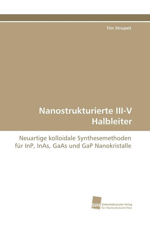 Produktbild: Nanostrukturierte III-V Halbleiter