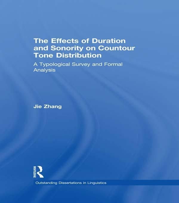 Produktbild: The Effects of Duration and Sonority on Countour Tone Distribution