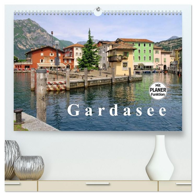 Produktbild: Gardasee (hochwertiger Premium Wandkalender 2026 DIN A2 quer), Kunstdruck in Hochglanz