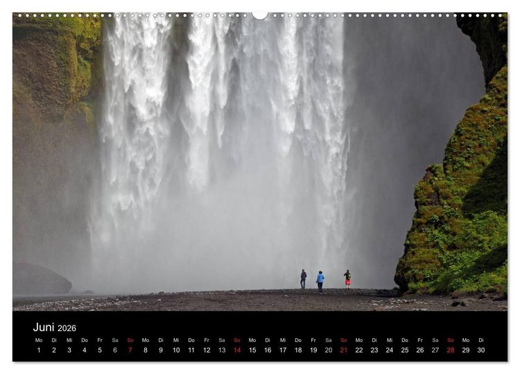 Produktbild: Island - Iceland (hochwertiger Premium Wandkalender 2026 DIN A2 quer), Kunstdruck in Hochglanz