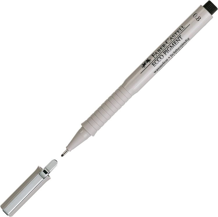 Produktbild: Faber-Castell Tintenschreiber Ecco Pigment 0.8 sw