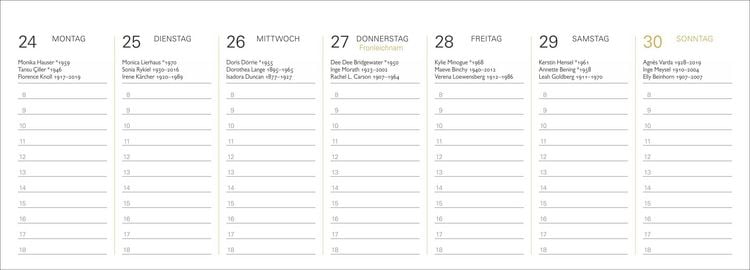 Produktbild: Starke Frauen Premium-Tischplaner 2027 - Tischplaner mit 53 Zitaten und beeindruckenden Lebensgeschichten