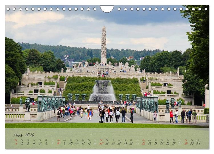 Produktbild: Vigeland (Wandkalender 2026 DIN A4 quer), CALVENDO Monatskalender