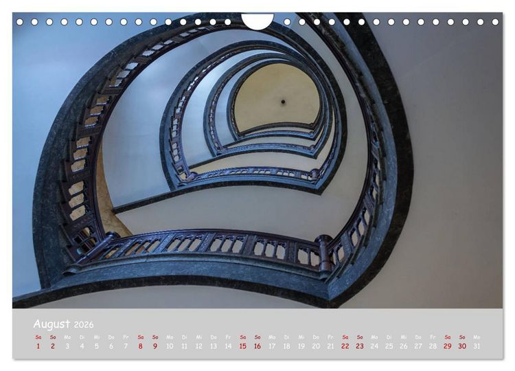 Produktbild: Hamburger Treppenspiralen (Wandkalender 2026 DIN A4 quer), CALVENDO Monatskalender