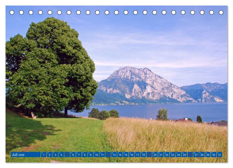 Produktbild: Der Berg und sein See (Tischkalender 2026 DIN A5 quer), CALVENDO Monatskalender