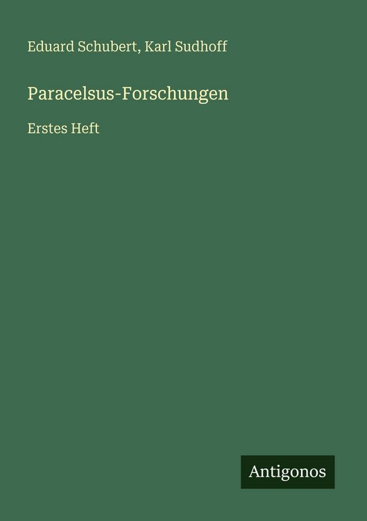 Produktbild: Paracelsus-Forschungen