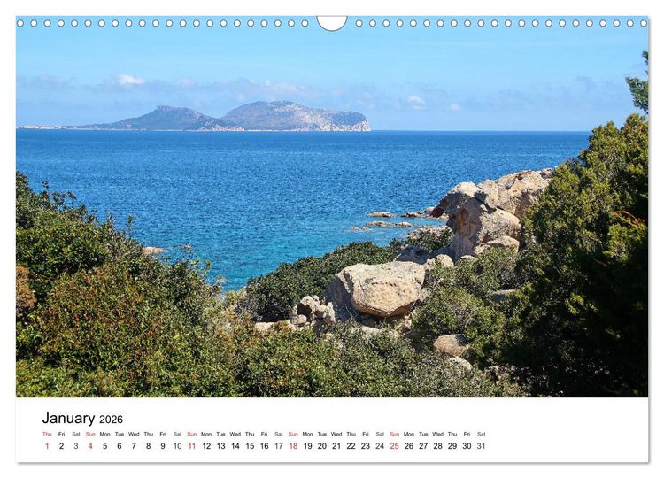 Produktbild: Bays of Sardinia (Wall Calendar 2026 DIN A3 landscape), CALVENDO 12 Month Wall Calendar