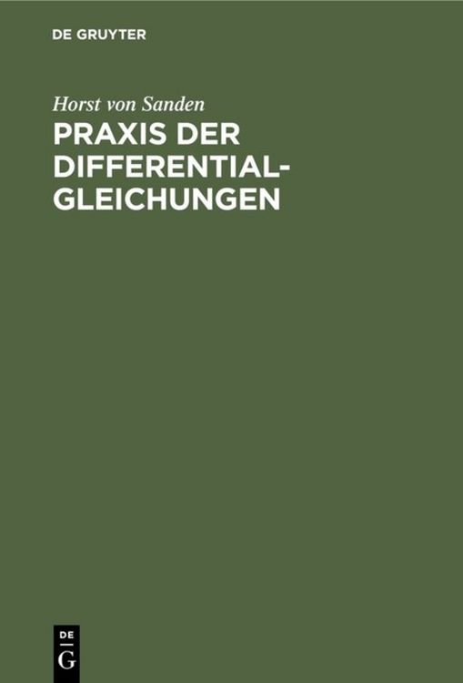 Produktbild: Praxis der Differentialgleichungen