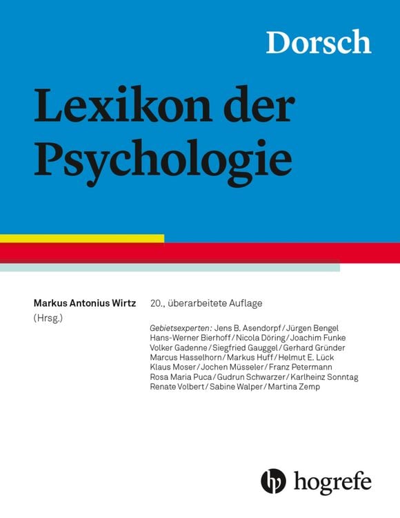 Produktbild: Dorsch - Lexikon der Psychologie