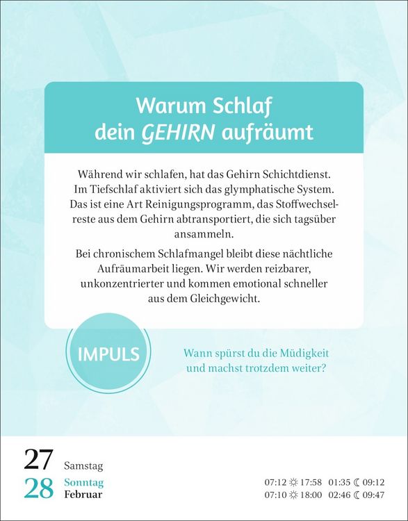 Produktbild: Der Psychologie-Kalender Tagesabrei&szlig;kalender 2027 - Endlich wissen, wie wir ticken