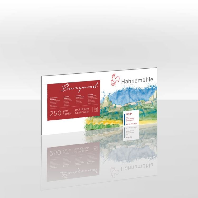 Produktbild: Hahnem&uuml;hle Papier Burgund, 10,5 x 21,0, 250 g/m&sup2;