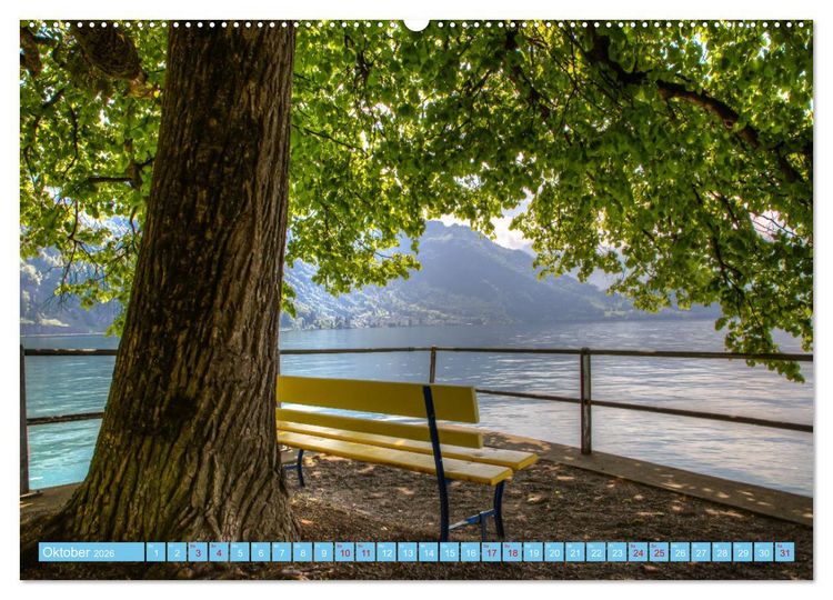 Produktbild: Vierwaldst&auml;ttersee (hochwertiger Premium Wandkalender 2026 DIN A2 quer), Kunstdruck in Hochglanz