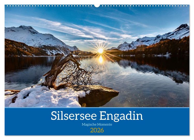 Produktbild: Silsersee Engadin (Wandkalender 2026 DIN A2 quer), CALVENDO Monatskalender