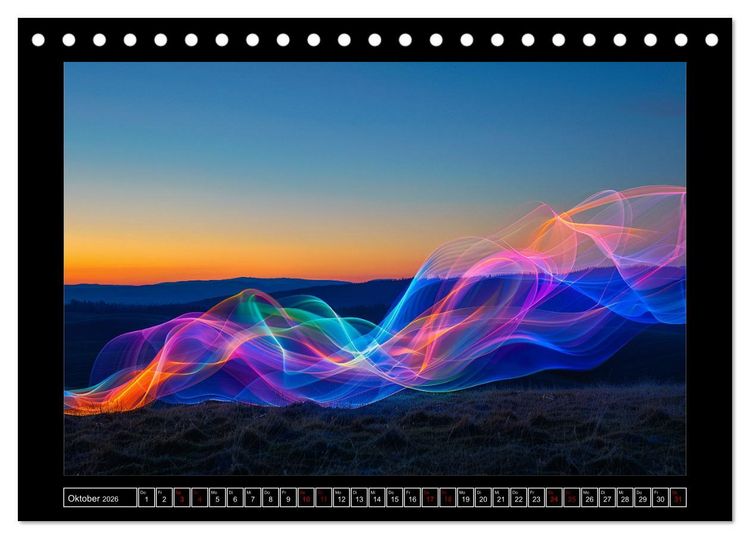 Produktbild: Spektraler Zauber (Tischkalender 2026 DIN A5 quer), CALVENDO Monatskalender