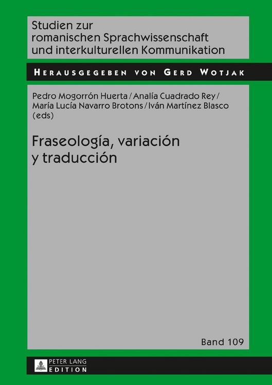 Produktbild: Fraseolog&iacute;a, variaci&oacute;n y traducci&oacute;n