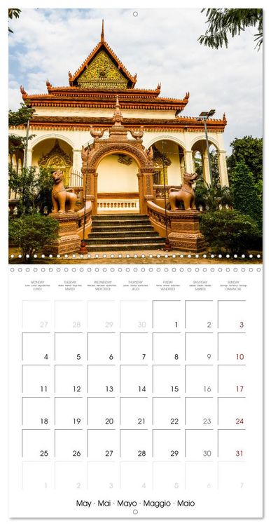 Produktbild: Siem Reap City of Temples Cambodia (Wall Calendar 2026 12 &times; 12 Inch) CALVENDO 12 Month Wall Calendar