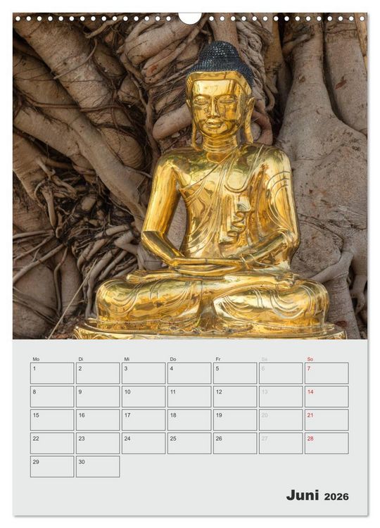 Produktbild: BUDDHA - Das sanfte L&auml;cheln (Wandkalender 2026 DIN A3 hoch), CALVENDO Monatskalender