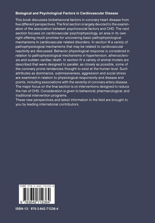 Produktbild: Biological and Psychological Factors in Cardiovascular Disease