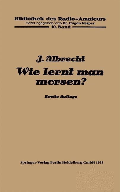 Produktbild: Wie lernt man morsen?