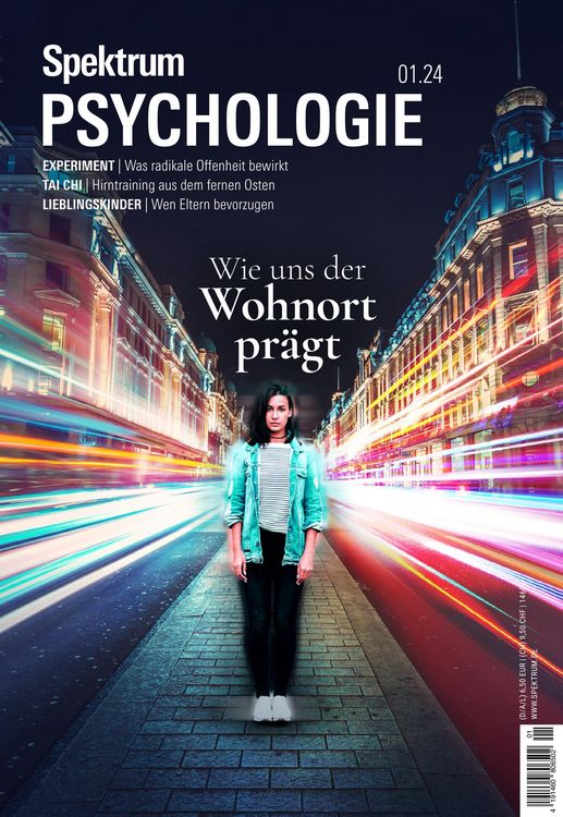 Produktbild: Spektrum Psychologie 1/2024 - Wie uns der Wohnort pr&auml;gt