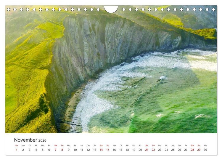Produktbild: Spanien Luftaufnahmen (Wandkalender 2026 DIN A4 quer), CALVENDO Monatskalender