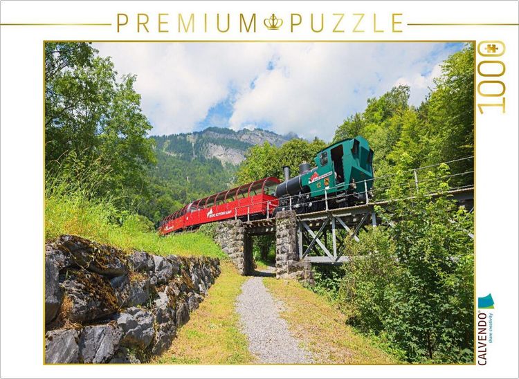 Produktbild: CALVENDO Puzzle Brienzer Rothornbahn | 1000 Teile Lege-Gr&ouml;&szlig;e 64x48cm Foto-Puzzle f&uuml;r gl&uuml;ckliche Stunden