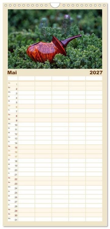 Produktbild: Familienplaner 2027 - Tabakpfeifenkunst mit 5 Spalten (Wandkalender, 21 x 45 cm) CALVENDO