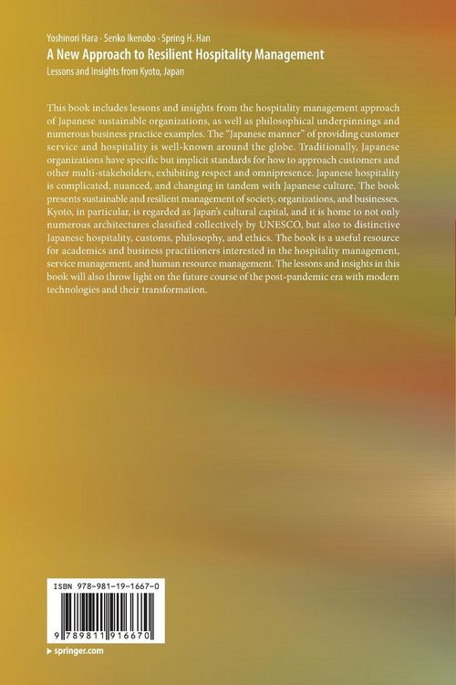 Produktbild: A New Approach to Resilient Hospitality Management