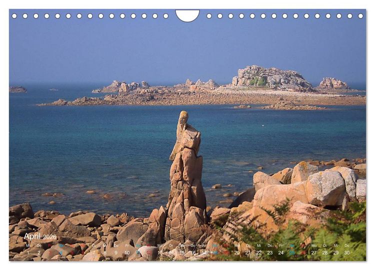 Produktbild: Bretagne - Sehnsucht in Blau (Wandkalender 2026 DIN A4 quer), CALVENDO Monatskalender
