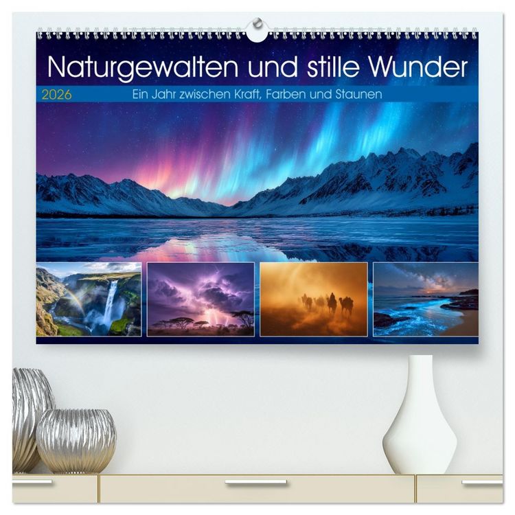 Produktbild: Naturgewalten und stille Wunder (hochwertiger Premium Wandkalender 2026 DIN A2 quer), Kunstdruck in Hochglanz
