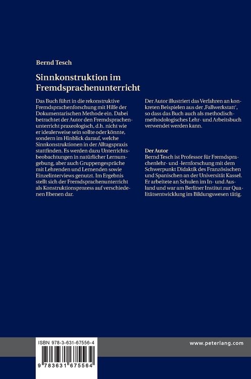 Produktbild: Sinnkonstruktion im Fremdsprachenunterricht