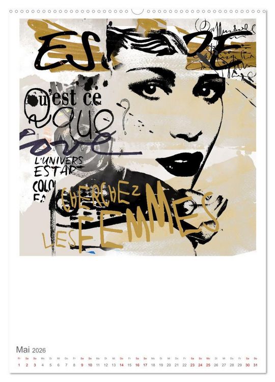 Produktbild: POP UP GIRLS Art Portr&auml;ts by Ulrike Langen (hochwertiger Premium Wandkalender 2026 DIN A2 hoch), Kunstdruck in Hochglanz