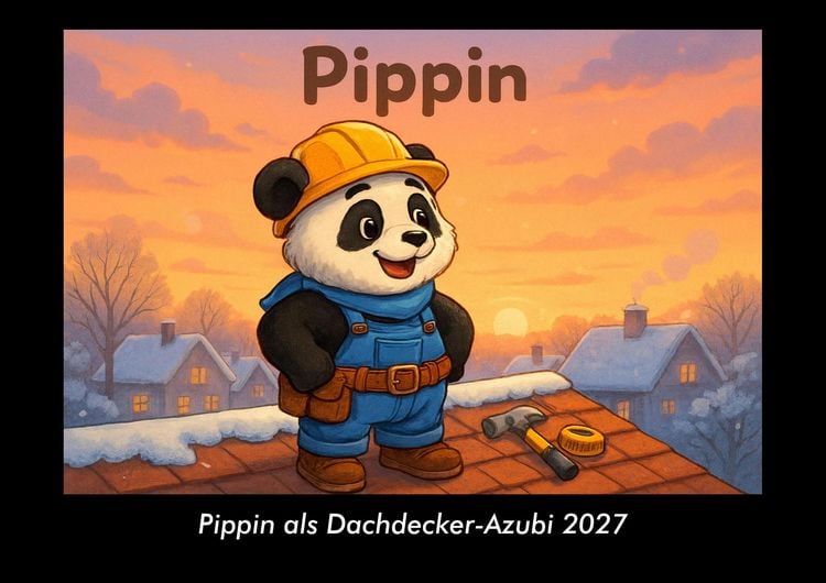 Produktbild: Pippin als Dachdecker-Azubi 2027 Fotokalender DIN A3