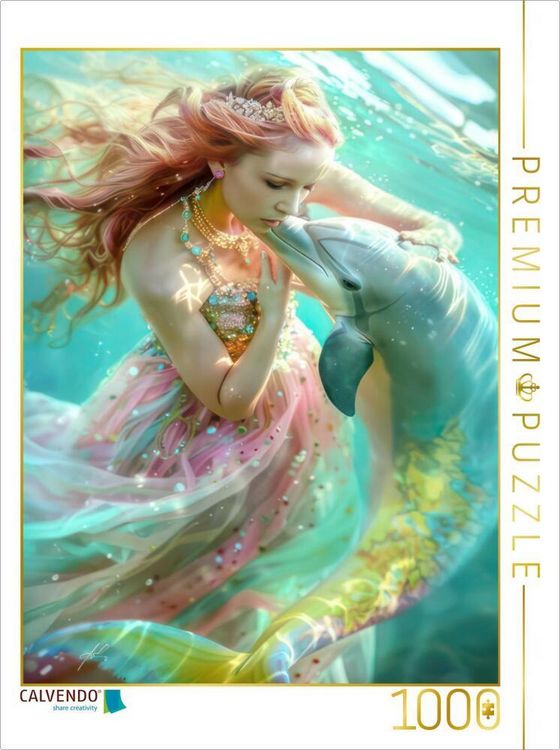 Produktbild: CALVENDO Puzzle M&auml;rchenhafte Meerjungfrauen | 1000 Teile Lege-Gr&ouml;&szlig;e 64x48cm Foto-Puzzle f&uuml;r gl&uuml;ckliche Stunden