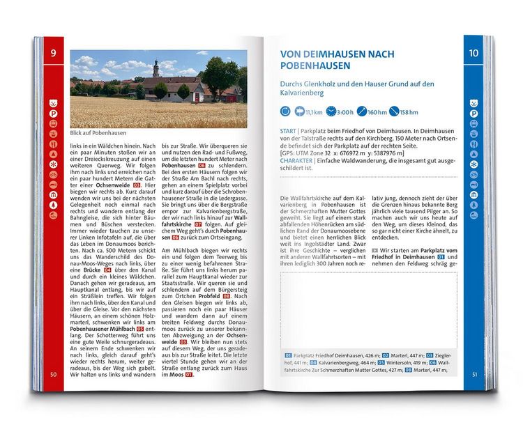 Produktbild: KOMPASS Wanderf&uuml;hrer Hallertau, Donaumoos, Spargelland, Hopfenland, 55 Touren mit Extra-Tourenkarte