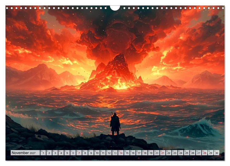 Produktbild: Ragnar&ouml;k &ndash; Die letzte Schlacht der G&ouml;tter (Wandkalender 2027 DIN A3 quer), CALVENDO Monatskalender