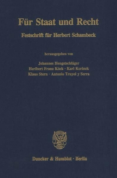 Produktbild: F&uuml;r Staat und Recht.