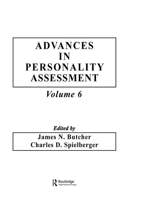 Produktbild: Advances in Personality Assessment